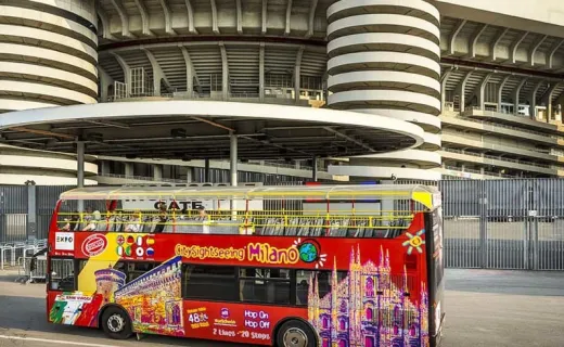 San Siro Stadium and 48h Open Bus in Milan