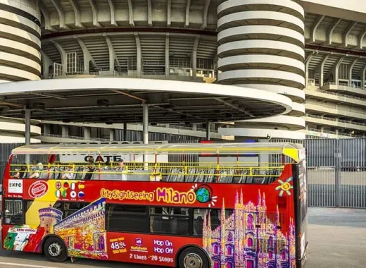 San Siro Stadium and 48h Open Bus in Milan