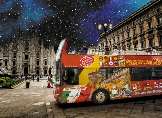 Milan Nacht Tour mit offenem Bus