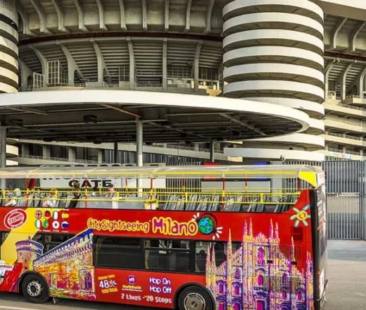 San Siro Stadium and 48h Open Bus in Milan