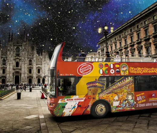 Milan Night Tour by Open Bus